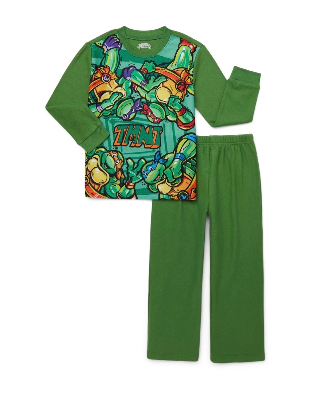 Boys' Green Ninja Turtle Graphic Pajama Set